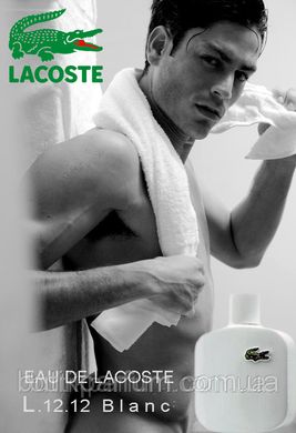 Мужская туалетная вода Lacoste Eau De Lacoste L.12.12 Blanc (древесно-фужерный мужественный аромат)