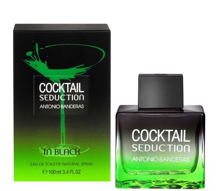 Оригінал Cocktail Seduction in Black Men Antonio Banderas edt 100ml (чуттєвий, яскравий, дорогий, зухвалий)