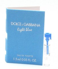 Оригінал Dolce&Gabbana Light Blue 2ml Туалетна вода Чоловіча Віал