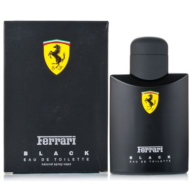 Оригинал Ferrari Black Men 125ml edt Феррари Блэк Мен (бодрящий, свежий, мужественный, классический)
