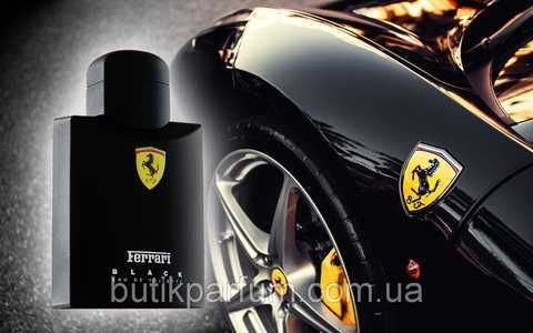 Оригінал чоловічий парфум Ferrari Black Men 125ml edt (бадьорий