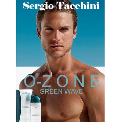 Оригінал Sergio Tacchini O-Zone Green Wave 50ml Туалетна вода чоловіча Серджіо Тачини Озон Грін Вейв