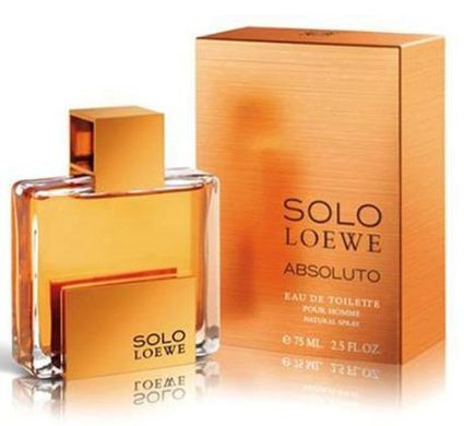 Оригінал Loewe Solo Absoluto 75 ml edt Соло Лоєві Абсолют (гіпнотичний, багатий, мужній)