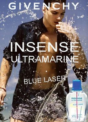 Оригінал Givenchy Insense Ultramarine Blue Laser 50ml Чоловіча EDT Живанши Ультрамариновий Синій Лазер Інтенс