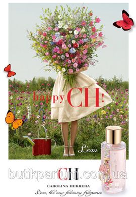 Жіночі оригінальні парфуми СН L'eau Carolina Herrera edt 100ml (ніжний, спокусливий, жіночний, спокусливий)
