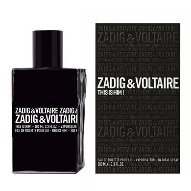 Оригинал Zadig&Voltaire This is Him 100ml Мужская Туалетная вода Задиг и Вольтер Это он
