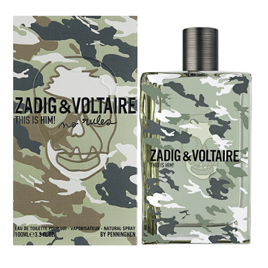 Оригінал Zadig&Voltaire This is Him No Rules Тестер 100ml Чоловіча EDT Задиг і Вольтер Це він Без правил