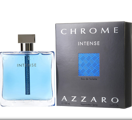 Оригінал Azzaro Chrome Intense 100ml Туалетна вода Чоловіча Азарро Хром Інтенс