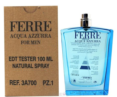 Оригінал Ferré Acqua Azzurra for Men edt 100ml Ферре Аква Азура (розкішний, сильний, загадковий)