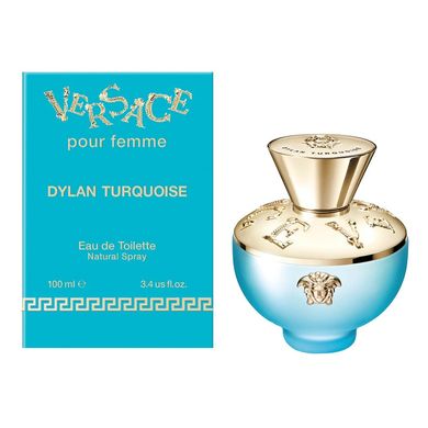 Оригінал Versace Dylan Turquoise Pour Femme 100ml Жіноча Туалетна Вода Версаче Ділан Туркуас