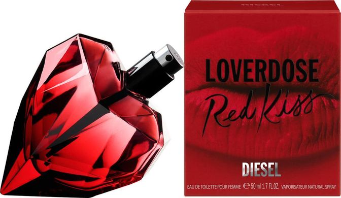 Оригінал Diesel Loverdose Red Kiss 50ml Жіночі Парфуми Дизель Ловердос Ред Кісс