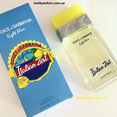 Оригінал D&G Light Blue Italian Zest Dolce Gabbana edt 100ml Дольче Габбана Лайт Блю Італіан Зест