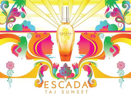 Taj Escada Sunset edt 100ml (Сонячні, дарують відчуття легкості парфуми для безтурботних,життєрадісних дівчат)