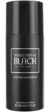 Оригінал Antonio Banderas Seduction in Black 150ml Дезодорант чоловічий Антоніо Бандерас Спокушання в Чорному