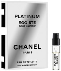 Оригінал Chanel Egoiste Platinum 1.5 ml Туалетна вода Чоловіча Chanel Egoiste Platinum Віал
