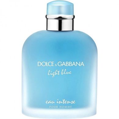 Оригінал D&G Light Blue Eau Intense Pour Homme 200ml Чоловіча Парфумована Вода Дольче Габбана Лайт Блю Інтенс