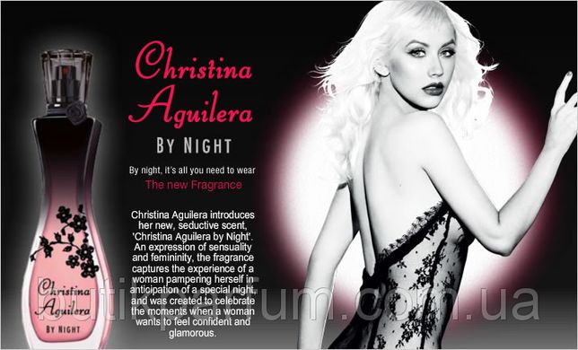 Оригінал Christina Aguilera by Night Christina Aguilera 75ml edp (чуттєвий, сексуальний, зухвалий)