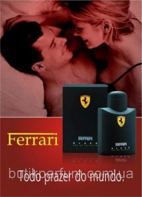Оригинал Ferrari Black Men 125ml edt (свежий, бодрящий, классический, мужественный)