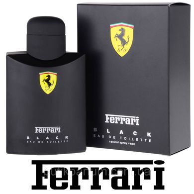 Оригінал Ferrari Black Men 125ml edt (свіжий, підбадьорливий, класичний, мужній)